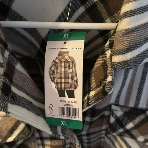 NWT! HFX Women’s Flannel Shirt Jacket size XL - Picture 2 of 5